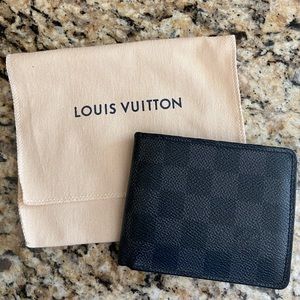 Louis Vuitton Slender Men’s Wallet Damier Graphite